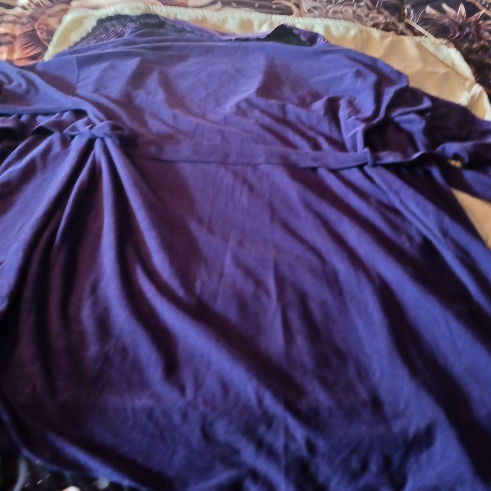 Vintage 90's Vanity Fair Purple Robe - Picture 5 of 15